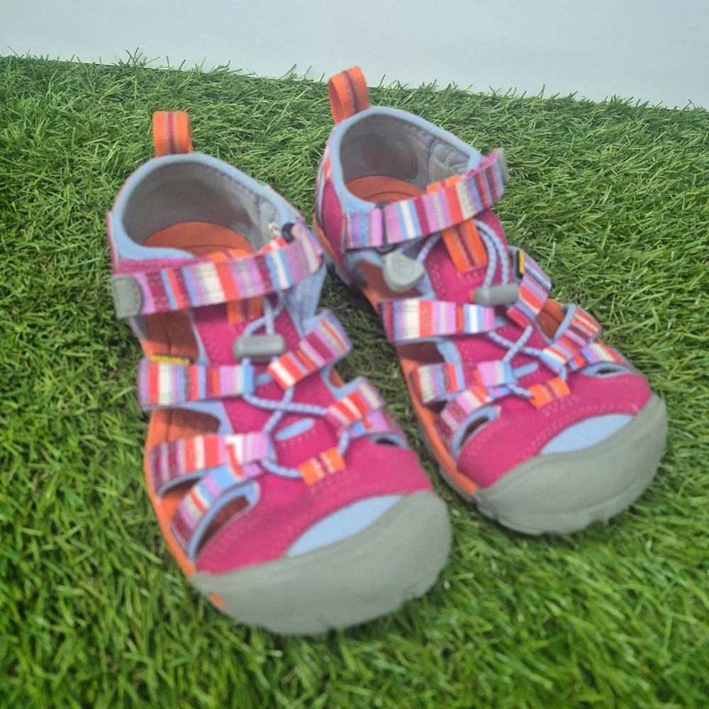 Keen Seacamp II CNX Kids Size 12 Pink Multi Color Sport Sandals 1016427